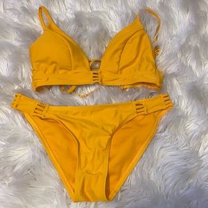 yellow bikini
